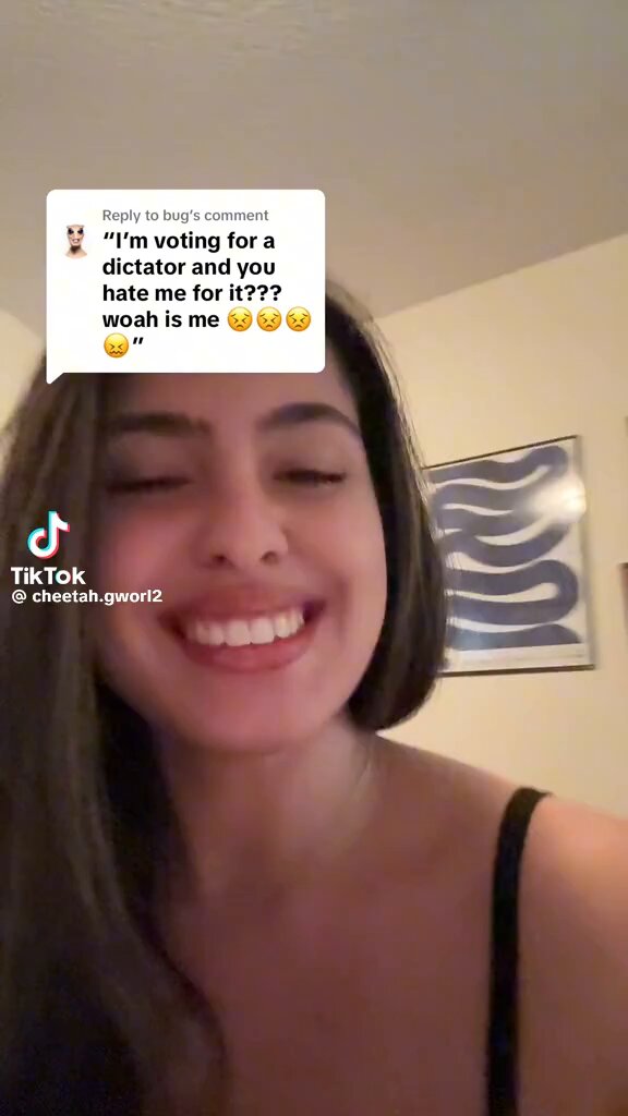 This woman is from Cuba. She finds it hilarious that people are criticizing her telling her she voted for a dictator. “Imagine telling someone who was born in a dictatorship that Donald Trump is a dictator…If anyone was born in a dictatorship, or gone through a dictatorship, hears what you’re saying or sees what you’re saying, I guarantee they are cracking up right now. …..the privileged Americans have no idea, they’re cosplaying oppression and they don’t even know the first thing about being oppressed.” Cosplaying oppression, that is a perfect description. We hear all the time that liberals are going to move to another country because of Trump the dictator. Move and go see what it is like to be really oppressed. Your contempt for one man is blinding you. Wake up.