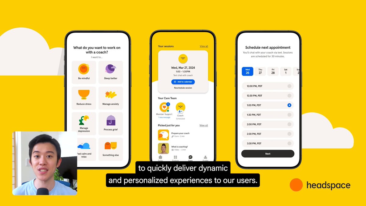 Bringing mental health support to millions of users with Flutter 🩵 Hear why the Headspace team was impressed with Flutter's performance and ultimately made the decision to migrate front-end tech stacks to Flutter, starting with their native iOS and Android apps.