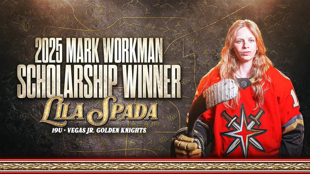 Congratulations Lila Spada, senior at Spring Valley High School and Vegas Jr. Golden Knights Pacific Girls Hockey League 19UAA champion, on becoming the 2025 Mark Workman Scholarship recipient! 🥳👏 More details 👉