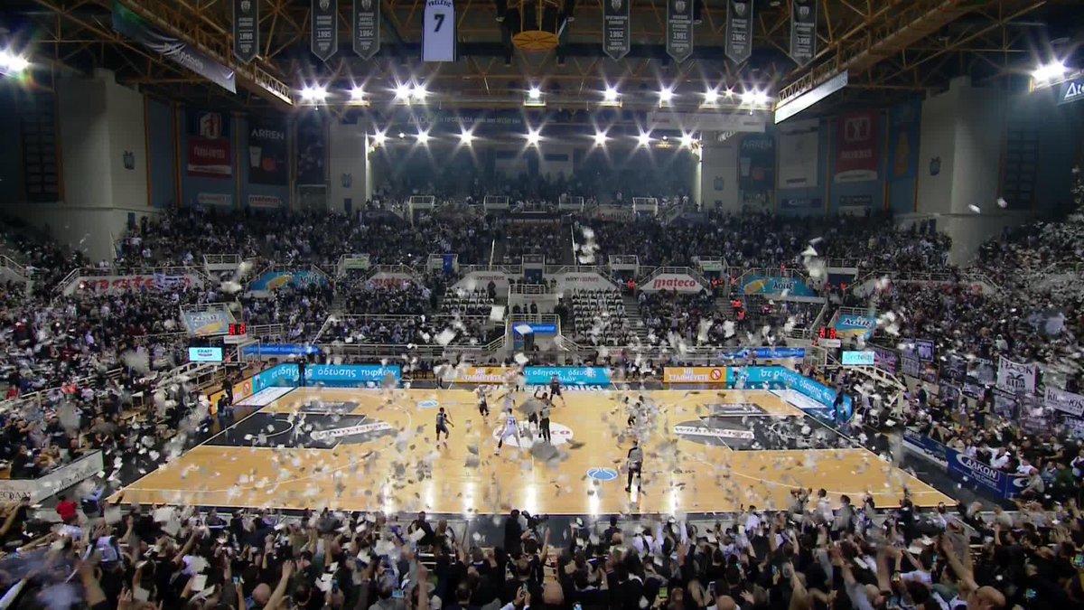 ATMOSPHERE! The PAOK fans is the 6th man tonight! 💥 #FIBAEuropeCup x PAOK BC