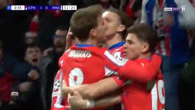 🔥🔥🔥 غالاغير يباغت ريال مدريد بهدف مبكر في الثانية 27 ⏱️ أسرع هدف لأتلتيكو مدريد في دوري أبطال أوروبا #دوري_أبطال_أوروبا | #رمضان_مع_beIN | #اتلتيكو_ريال_مدريد #UCL | #RamadanwithbeIN