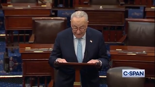 .Chuck Schumer: "Republicans do not have the votes in the Senate to invoke cloture on the House CR. Our caucus is unified on a clean April 11 CR that will keep the government open and give Congress time to negotiate bipartisan legislation that can pass. We should vote on that."