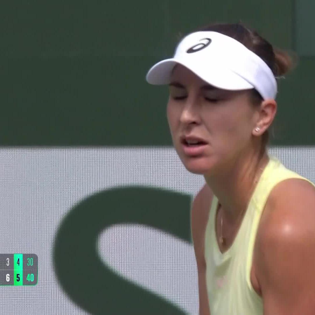 BIG TIME BENCIC 👏 Belinda Bencic moves into the quarterfinals after battling her way back to defeat Gauff 3-6, 6-3, 6-4! #TennisParadise
