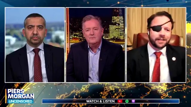 .Dan Crenshaw adds that Tucker Carlson has "begged" him to go on his show - but he'd prefer a moderated debate. Know of anyone who could do that, Piers Morgan?