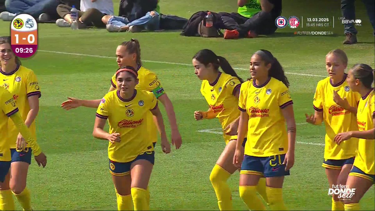 GOLAZOOOOOO DE JANA👑💛🥕 Jana Gutiérrez anotando el 1-0 del América Femenil con este gran remate de cabeza y le dedica el gol a Aylín Aviléz🥹❤️‍🩹🦅