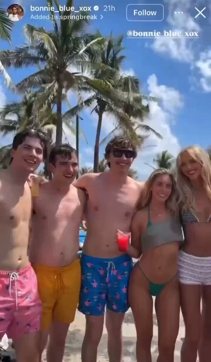 #BonnieBlue in Cancun for spring break. Cancun is wrecked.