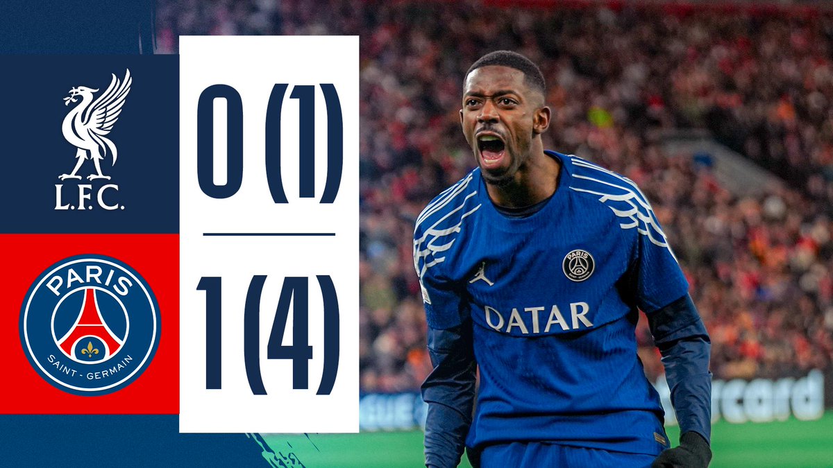 RED DINGUE ! ❤️💙 Parce que ce n'est jamais trop, on se replonge dans le résumé de la qualification de nos Parisiens pour les quarts de finale de la UEFA Champions League à Anfield ! #LIVPSG I #UCL