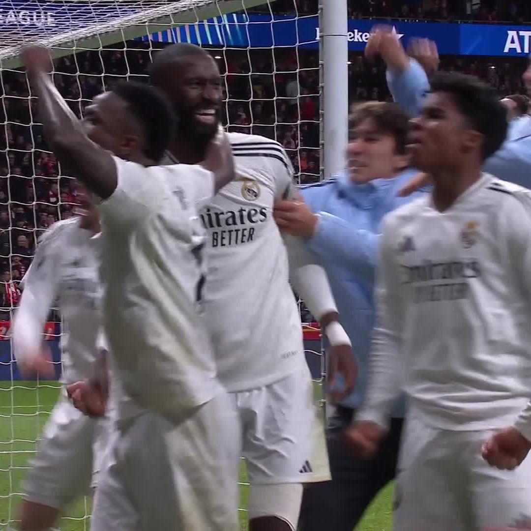 RÜDIGER 😲 Real gewinnt ein dramatisches Elfmeterschießen gegen Atletico #DAZNmoment #UCL
