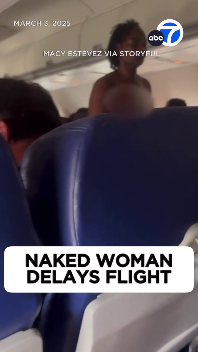 SHOCKING VID: A woman stripped naked on a Southwest plane just as it was about to take off. Reports say the woman had demanded to get off the flight before disrobing, parading through the aisle and screaming at the top of her lungs.