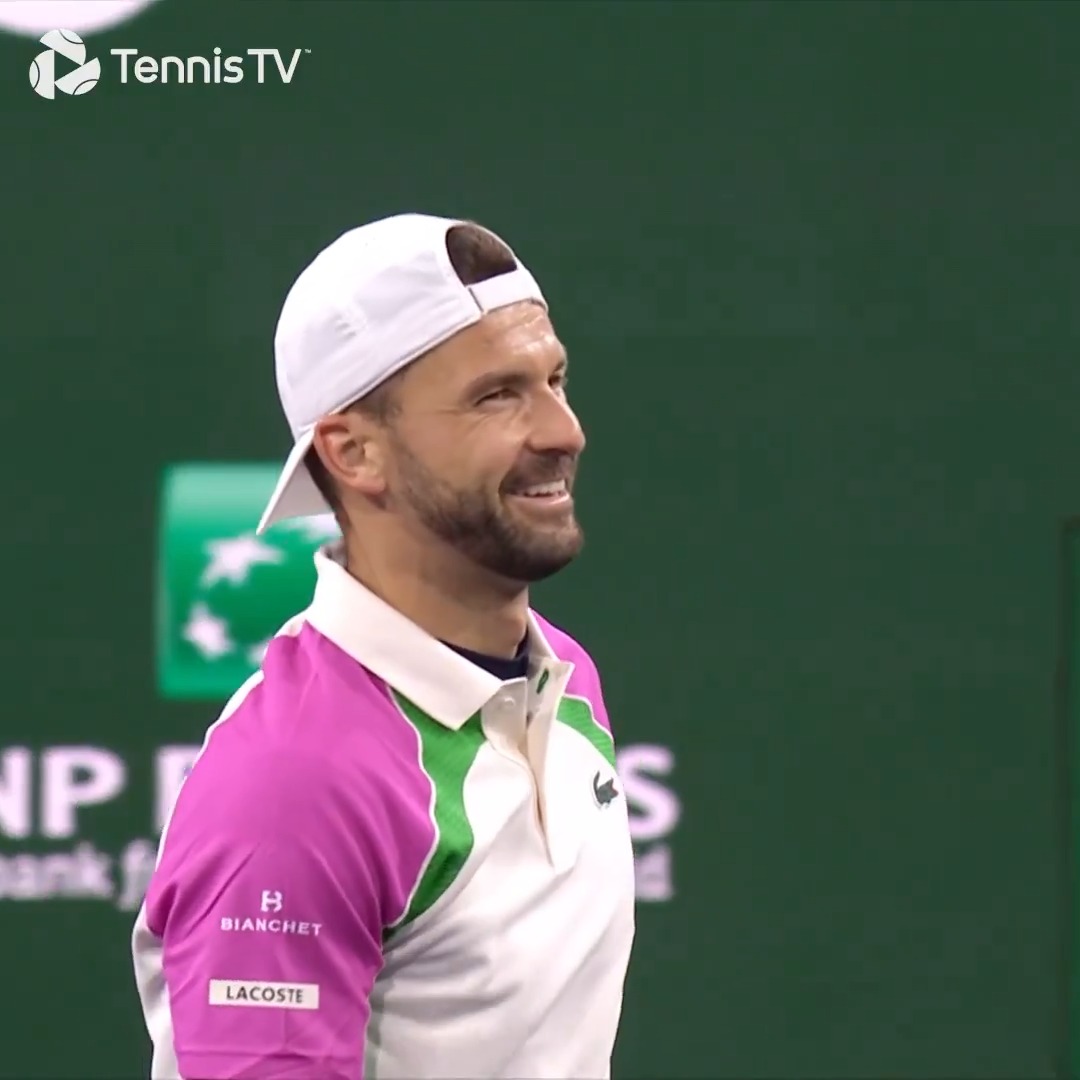 Tennis in the wind = chaos 😅 Carlos Alcaraz Grigor Dimitrov