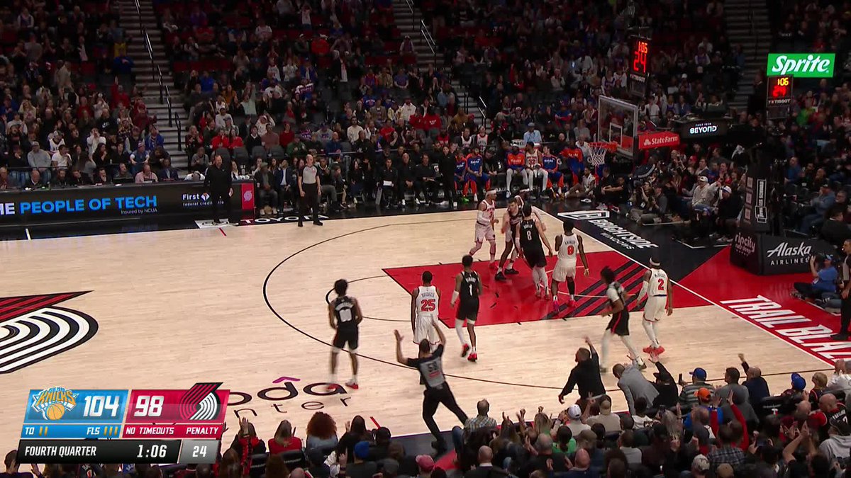 DENI AVDIJA WITH 3.4 SEC LEFT 🔥 Gives Portland the lead in OT 🚨