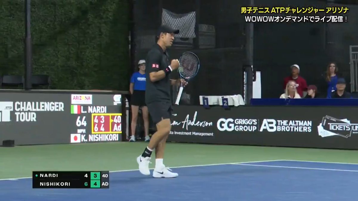 ＼ハイライトを公開／ 男子テニスATPチャレンジャー アリゾナ #錦織圭 選手が第6シードを相手に貫録のストレート勝ち👏🥳 WOWOWオンデマンドでは L.ナルディとの初戦をアーカイブ配信中👇 Kei Nishikori