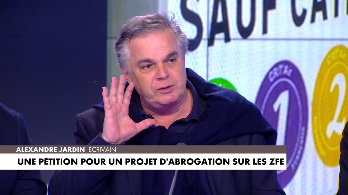 Alexandre Jardin prend la parole sur la pétition pour un projet d’abrogation sur les ZFE : «Ils sont punis d’être pauvres», dans #LaMatinale