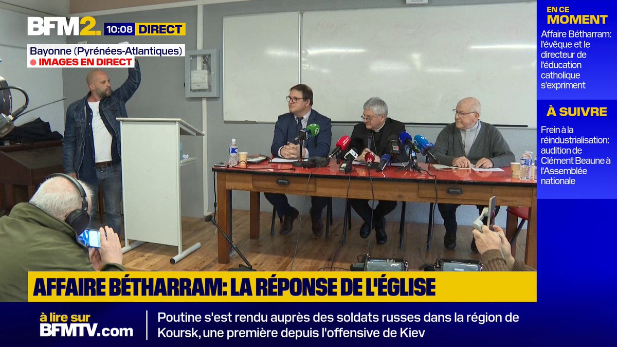 💬 "Vous avez du sang sur les mains" Arnaud Gallais, membre de la Ciivise, interpelle l'évêque de Bayonne lors d'une conférence de presse sur l'affaire Bétharram