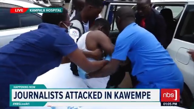 VIDEO: NBS Television’s Photo Journalist 📸 Isano Francis was hospitalized after being assaulted by security operatives while covering the Kawempe North by-election. Tracey K #NBSUpdates #KawempeNorthByElection