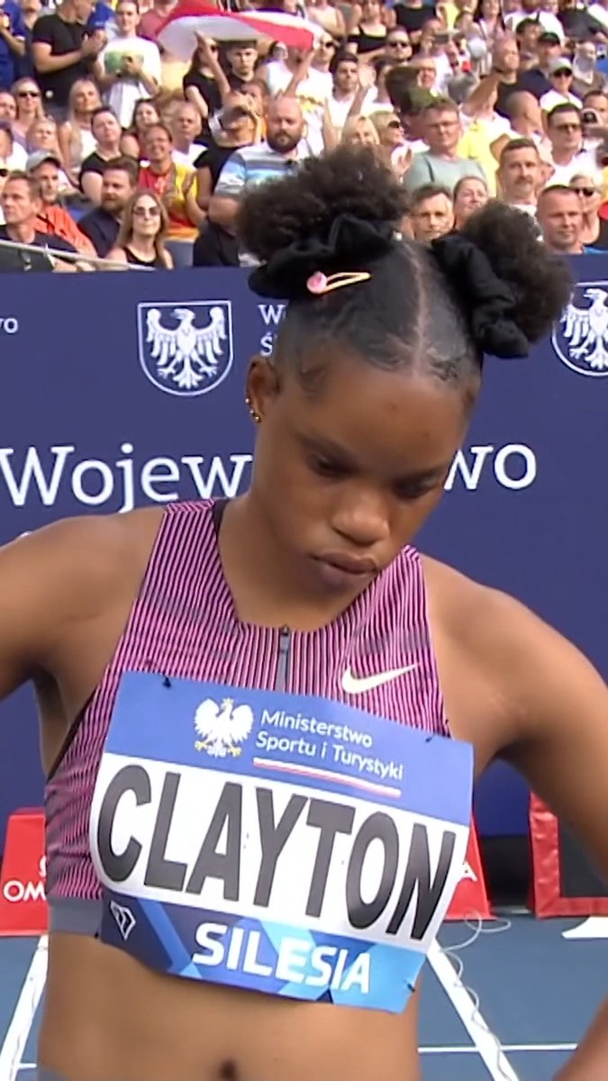 The world 🌍 is Tia Clayton's oyster! No doubt we'll see many more big performances like this from #SilesiaDL 🇵🇱 in the years to come 💯 #DiamondLeague 💎
