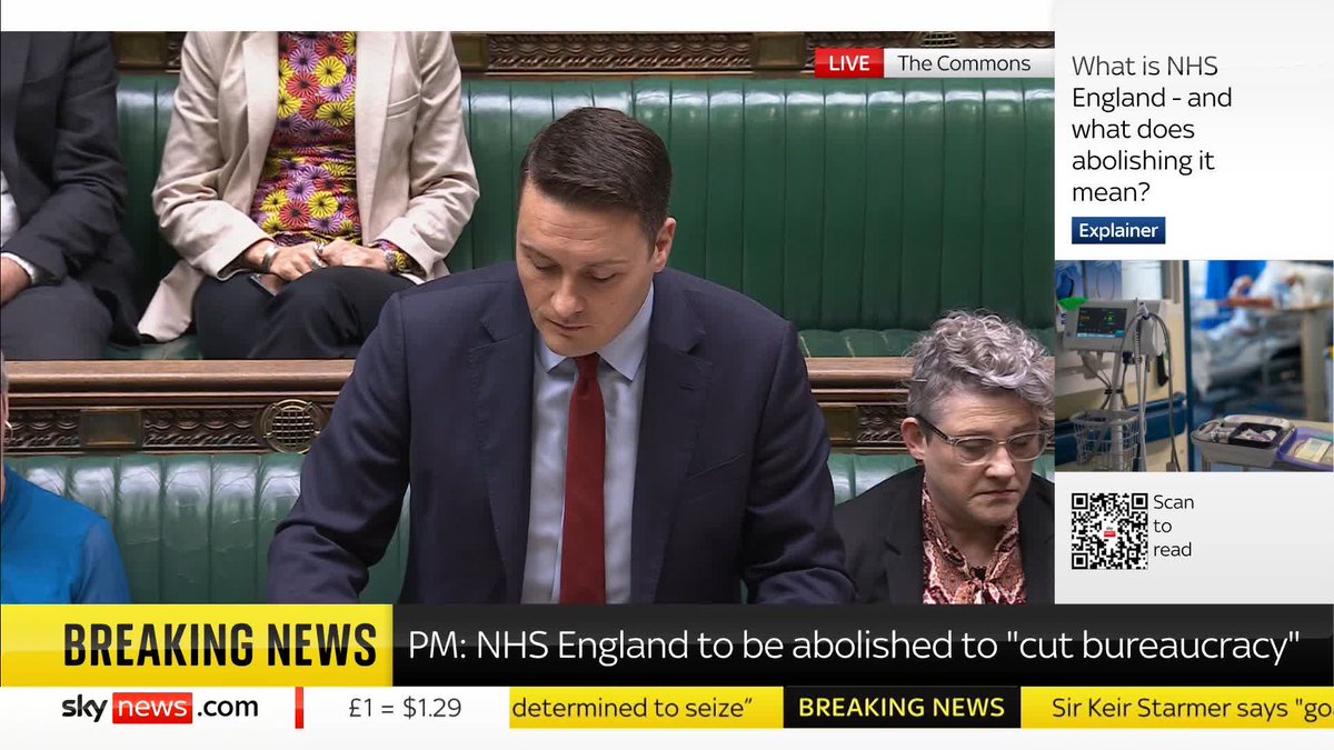 Health Secretary Wes Streeting outlines the timeline for the abolishment of NHS England, saying the world's largest quango will be scrapped under the reforms 📺 Sky 501, Virgin 602, Freeview 233 and YouTube