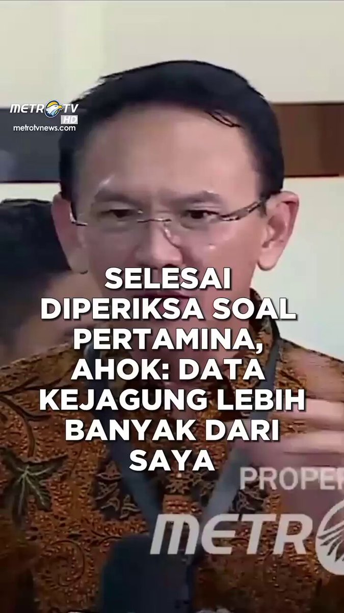 Alamdulillah hr ini selesai sdh Bpk Ahok Di periksa soal Pertamina 👍👇
