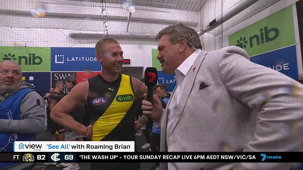 "No aura they reckon." Nathan Broad on the Tigers proving the doubters wrong. #AFLTigersBlues