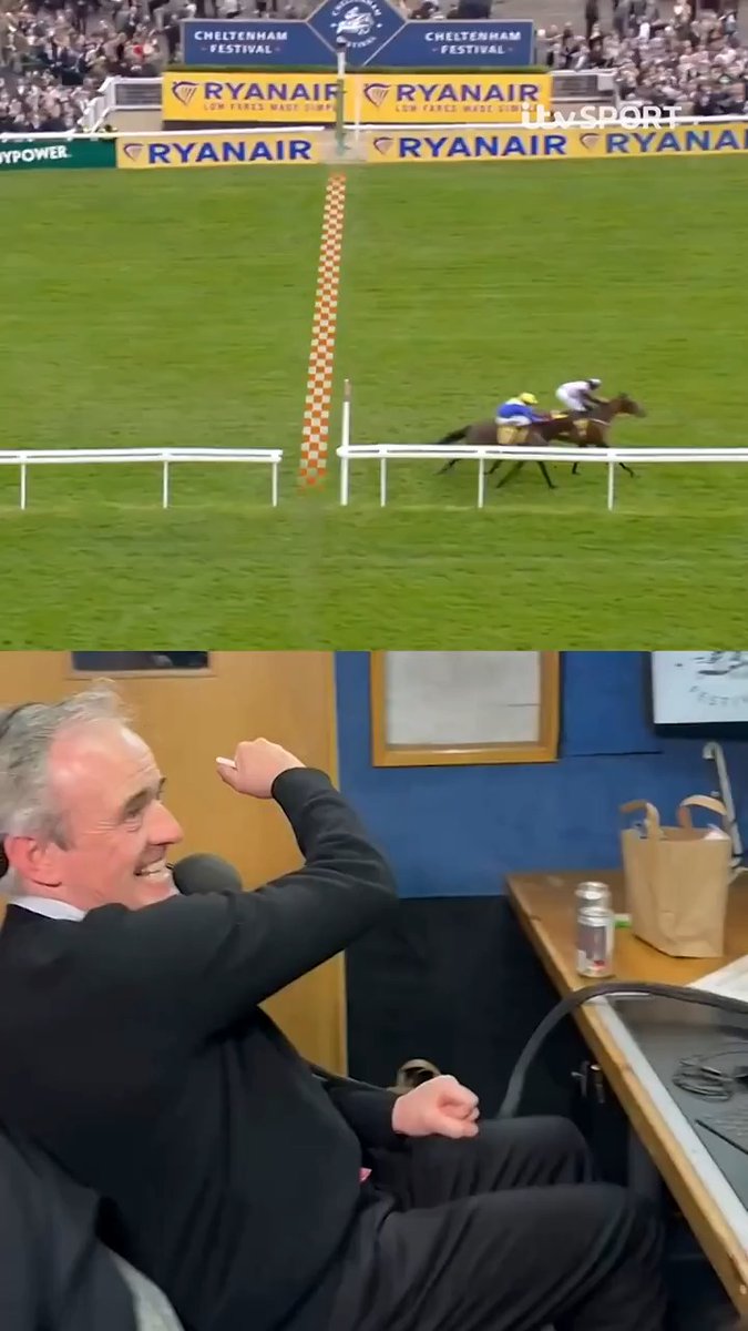 Ruby Walsh was living every minute of that ride from Rachael Blackmore 👊 #ITVRacing | #CheltenhamFestival