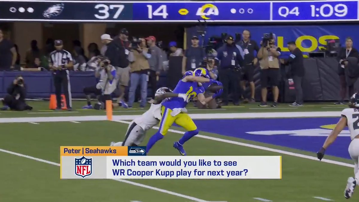 .Peter Schrager would like to see Cooper Kupp sign with the Seattle Seahawks 👀