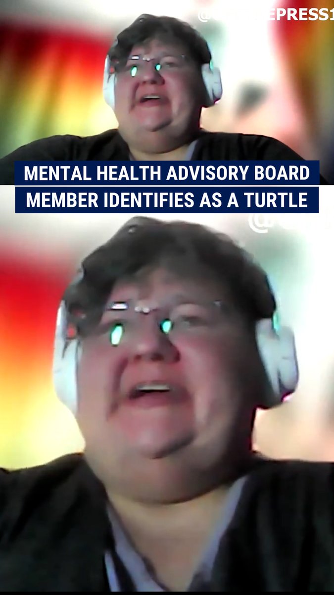 WHAT THE SHELL?: “I use they/them or turtle for pronouns.” A person who helps make policy recommendations for mental health services in Oregon identifies as a reptile, as they’re heard introducing themselves in video calls.