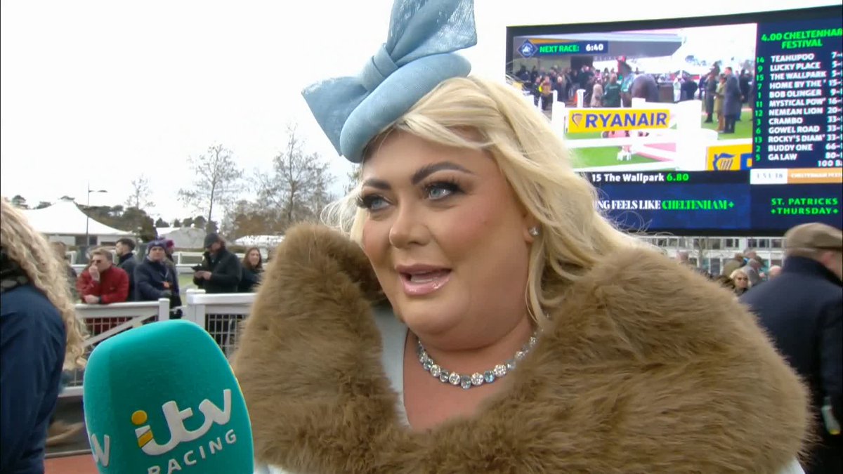 "What do I know about horses?" "Nothing, absolutely nothing" We love the honesty GC! 🤣 #ITVRacing | #CheltenhamFestival | Gemma Collins