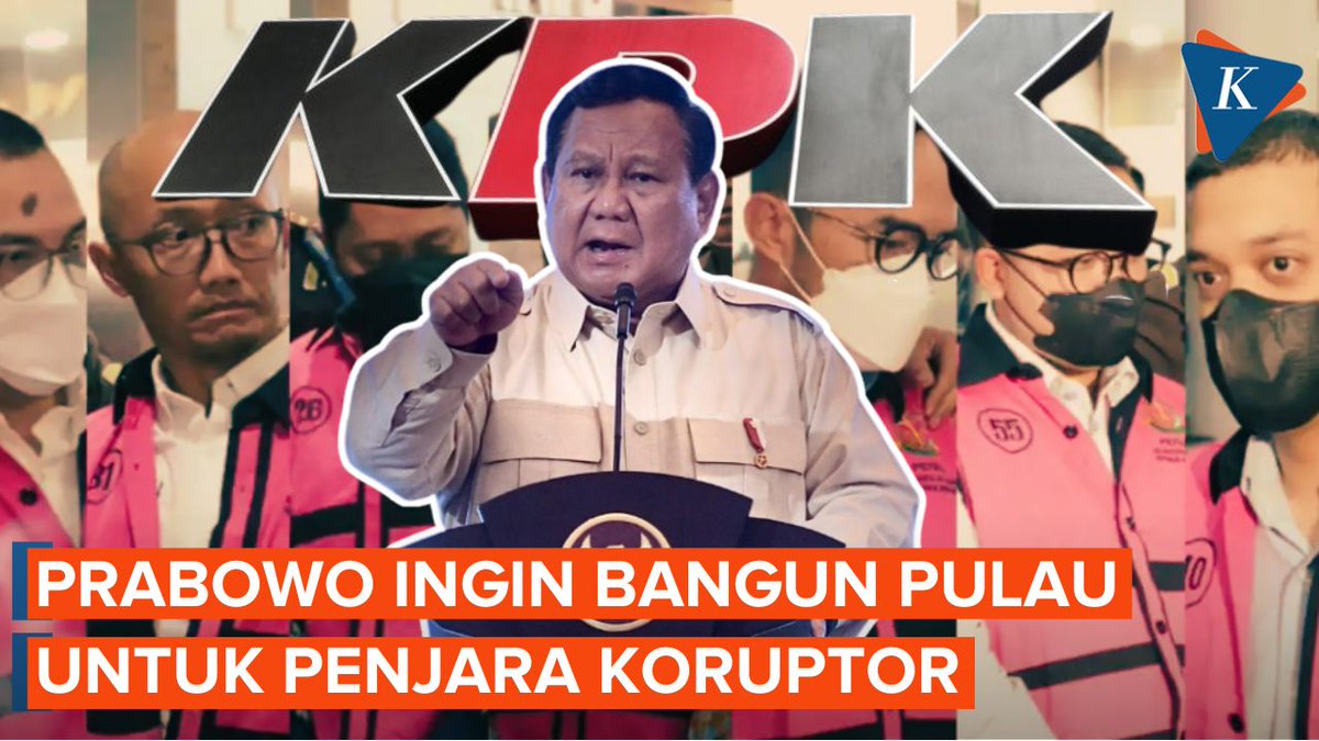 Presiden Prabowo Subianto mengungkapkan rencananya untuk membangun penjara khusus bagi koruptor di sebuah pulau terpencil. / #Prabowo #Penjara #Koruptor