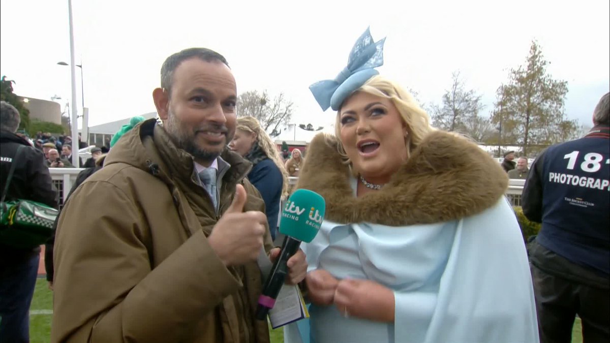 The crossover you never knew you needed Rishi Persad x Gemma Collins 🤣 #ITVRacing | #CheltenhamFestival