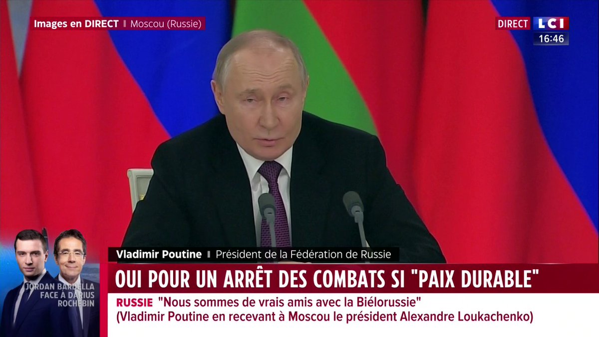 🔴 Koursk : "La situations sur place est entièrement sous notre contrôle" affirme Vladimir Poutine