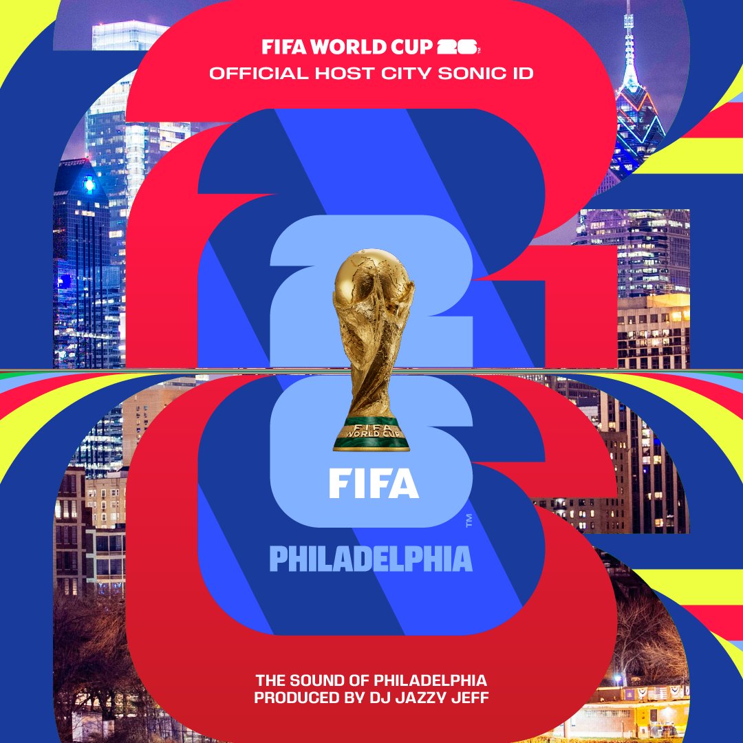 🎧 That Philly vibe. 🇺🇸 The official #WeAre26 Sonic ID of FIFA World Cup 26 Philadelphia™ is here, featuring DJ Jazzy Jeff!