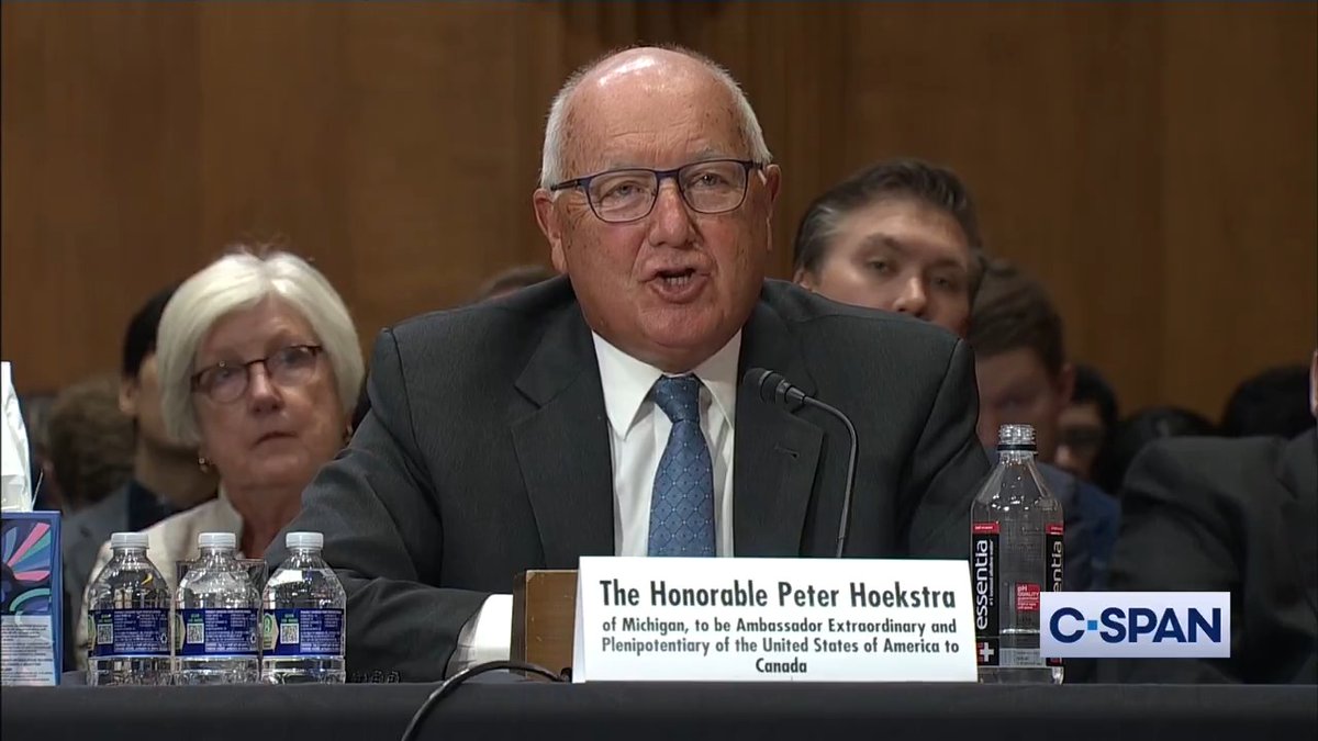 U.S. Ambassador to Canada nominee Pete Hoekstra: "Canada is a sovereign state, yes."
