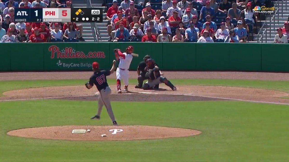The official unofficial Statcast reading on this Schwarbomb was 1,000,000 mph