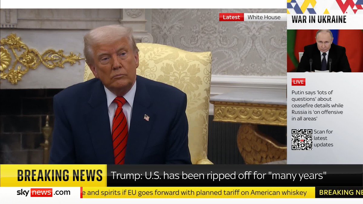'What is your vision for the potential annexation of Greenland?' US President Donald Trump replies: 'I think it will happen.' Live updates ➡️ 📺 Sky 501 and YouTube
