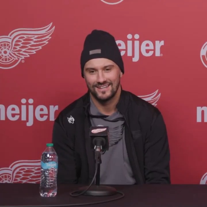 "Stepping on the ice again in the Red Wings uniform felt special." 🗣️ Mrazek, Larkin, Cat, Ray, McLellan 🎥