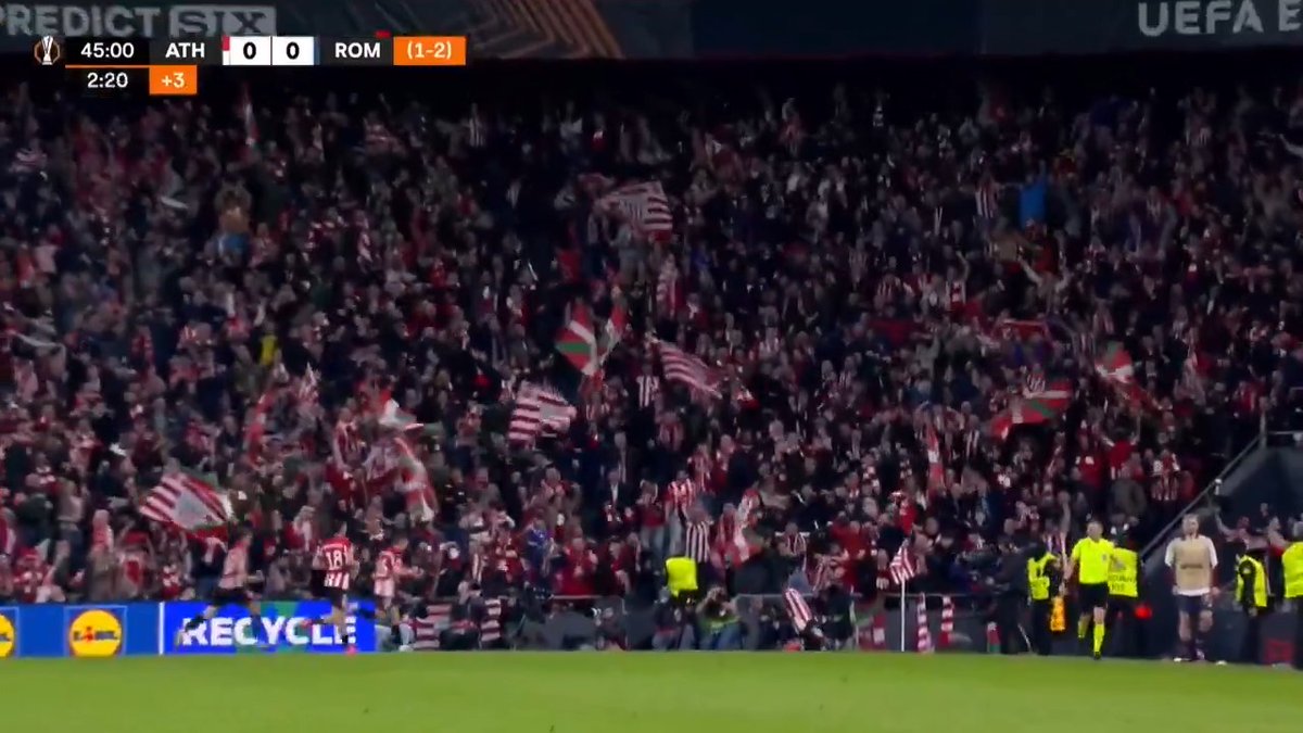 Man United and Spurs watch out, Athletic Bilbao are coming! ⚠️ Scenes at the San Memes as Nico Williams restores parity in the tie! ⚽️