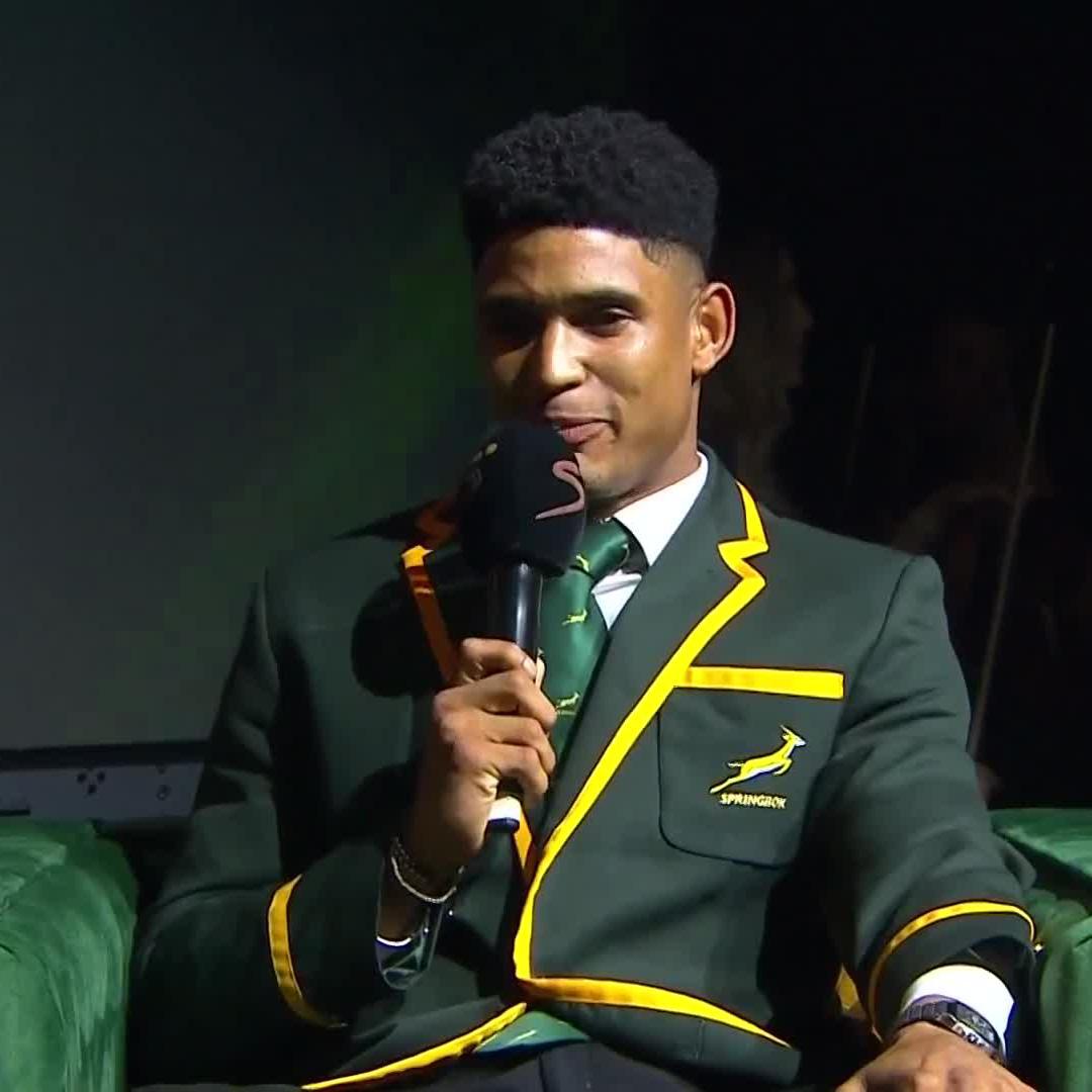 Sacha Feinberg-Mngomezulu had an exceptional 2024 🌟 He's already looking forward to the Springbok season to come 🇿🇦🎙️ #SARugbyAwards