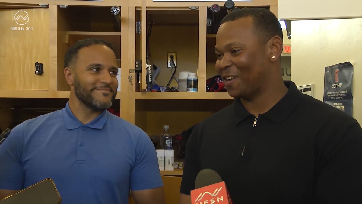 Rafael Devers on potentially being moved off of 3rd base 🎙️⬇️ "I just want to help the team win. Whatever position I'm playing, I always take these things as a competition and as a way to get better." 👏 #RedSox