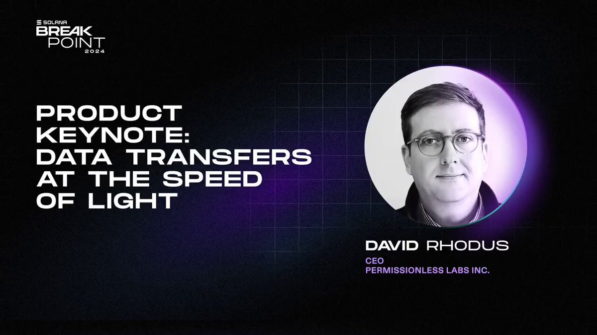 Pipe (Pipe Network) is a decentralized content delivery network (dCDN) that accelerates delivery by leveraging users’ excess storage &amp; bandwidth. More nodes = faster delivery. More from David Rhodus 🇺🇸 at Breakpoint '24