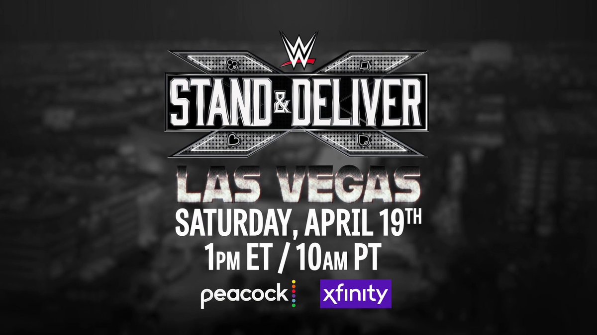 Who will Stand &amp; Deliver? Don't miss the biggest day of the year for #WWENXT as #StandAndDeliver comes to the T-Mobile Arena on Saturday, April 19th during #WrestleMania Weekend! 📍 LAS VEGAS 🎟️