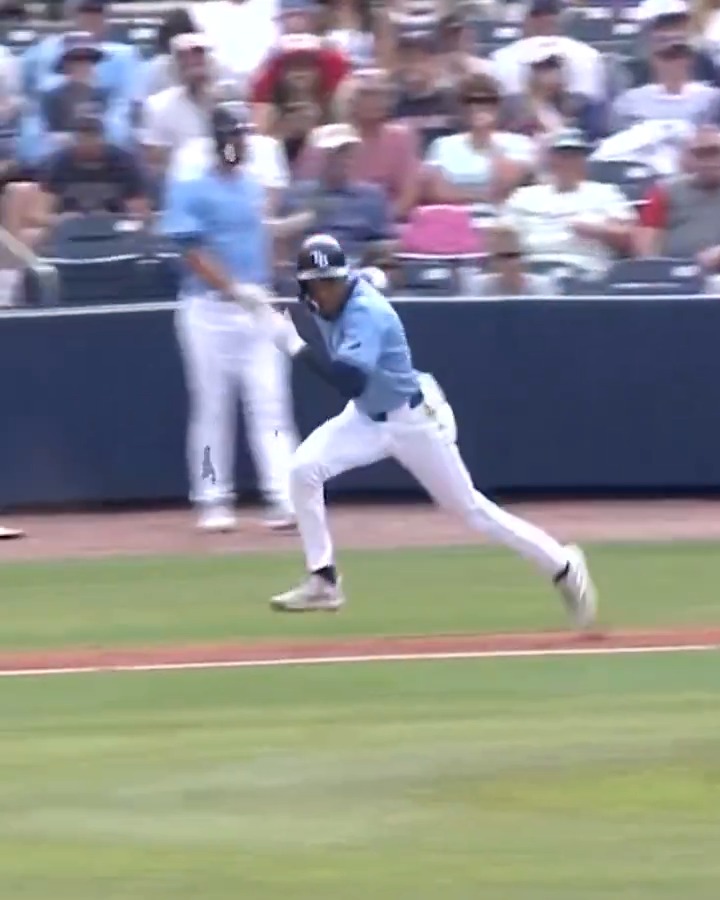 “Fastest man in baseball!” Rays prospect Chandler Simpson can flat-out FLY Watch him and the Rays prospects take on the Red Sox prospects at #SpringBreakout at 7:05 PM on MLB Network