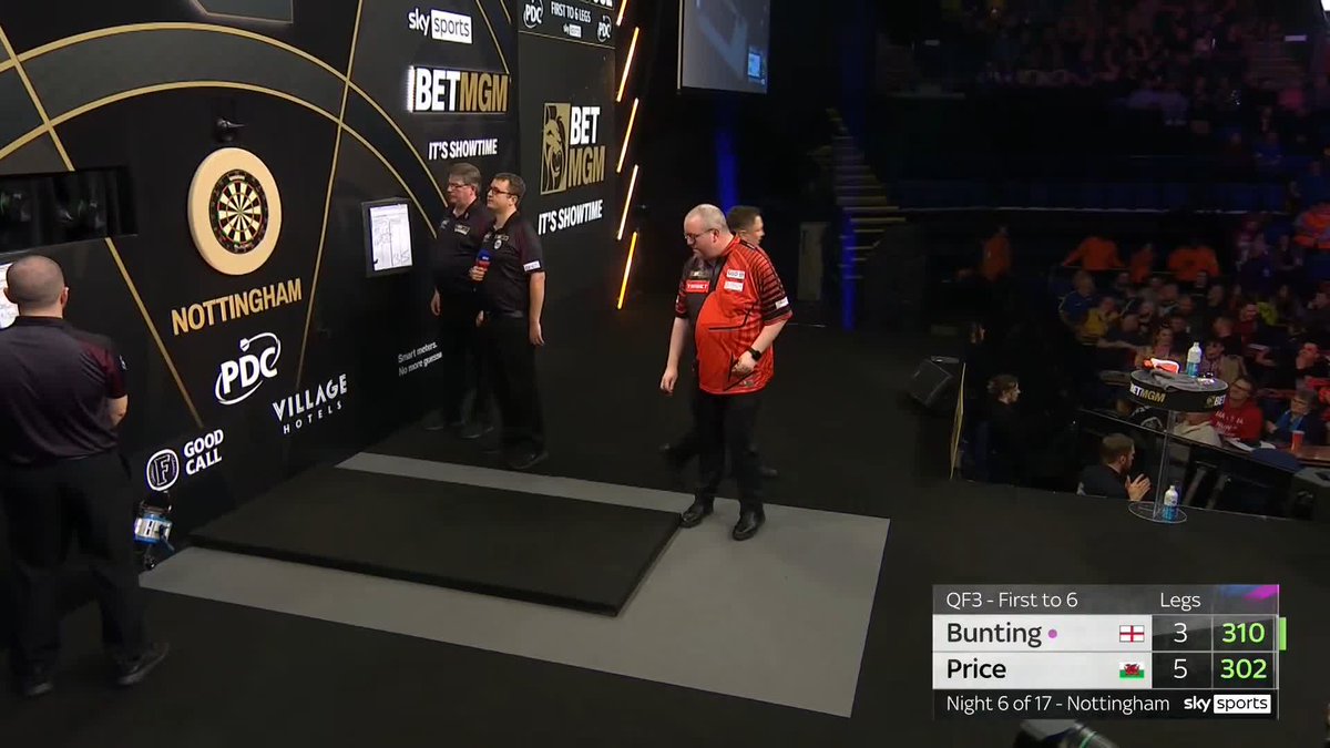 THE BIG FISH FOR BUNTING 🎣 Gerwyn Price was MILES back but Bunting cared not for that as he fires the highest finish of the lot! That's got him fired up 🔥 Aura.