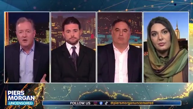 "They literally beamed it in realtime to the world - they were proud of it!" Piers Morgan challenges pro-Palestinian Nerdeen Kiswani for casting doubt on the atrocities of October 7. 📺 Piers Morgan | @CenkUygur | Winston Marshall | Nerdeen Kiswani