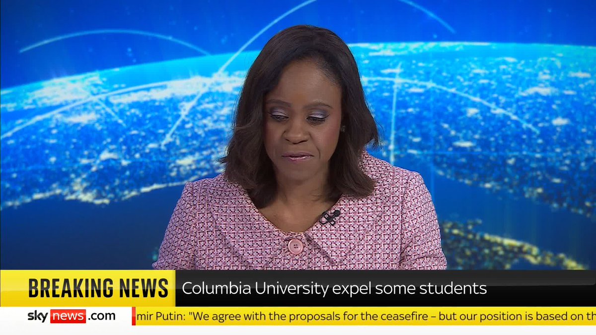 BREAKING: Columbia University says it has expelled or suspended some students who took over a campus building during pro-Palestinian protests last year. More ➡️ 📺 Sky 501 and YouTube