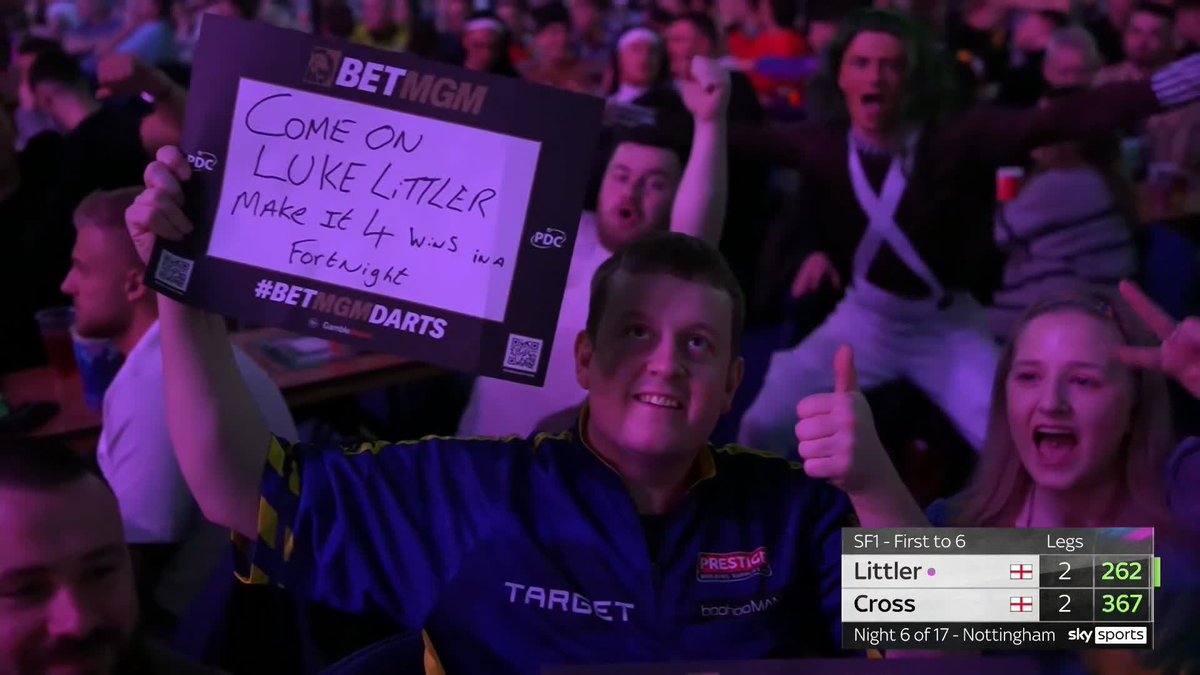 ANOTHER TON-PLUS FOR LITTLER!! 167 followed by a 127 from Luke Littler who is now averaging 109! 📺 #PLDarts25