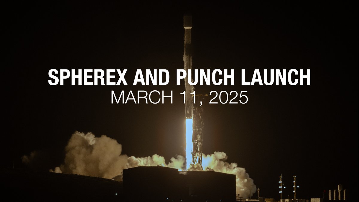 ICYMI: On Tuesday, NASA’s next cosmic mapmaker – SPHEREx – launched to begin its quest to help scientists better understand the structure of the universe, how galaxies form and evolve, and the origins and abundance of water and other key ingredients for life in our galaxy. Here are some highlights from launch 🚀