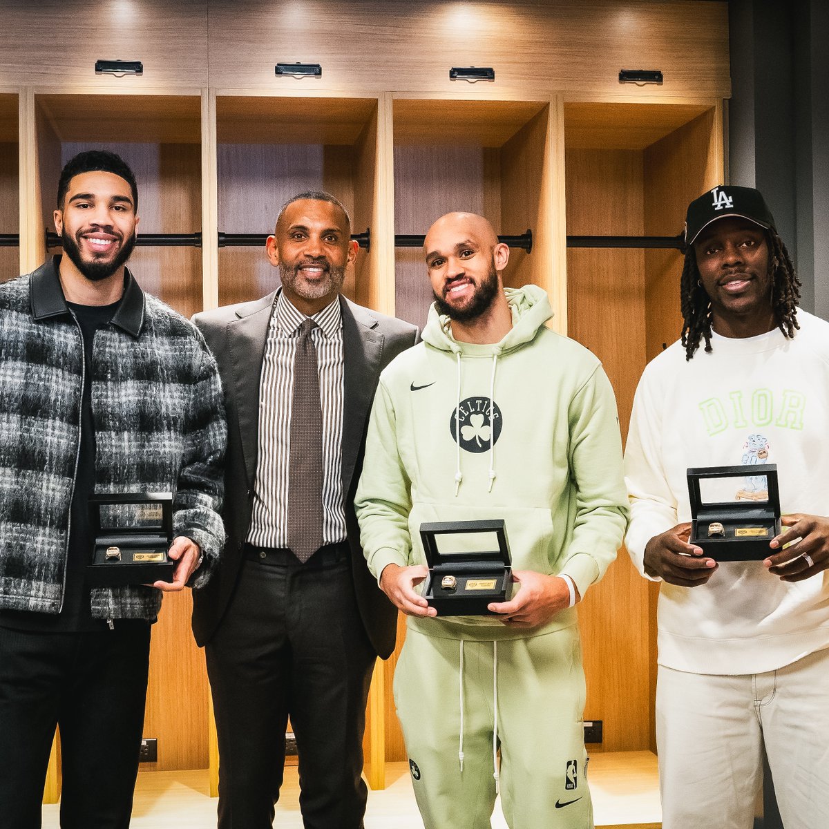 Adding their USA Basketball rings to the collection 💍🥇 Watch Celtics All-Access now ⤵️