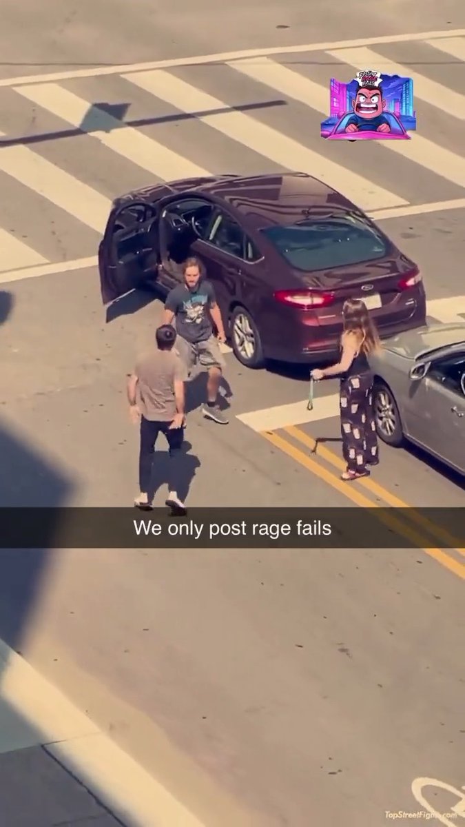 This woman very lucky she didn't end up knocked out on the pavement... #CityLife #FAFO #lessons #almost #urban #traffic #ego #women #19thAmendment