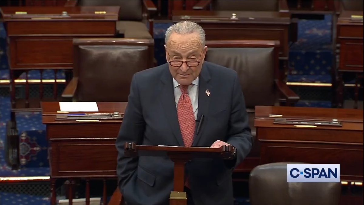 .Chuck Schumer (D-NY): "While the CR bill is very bad, the potential for a shutdown has consequences for America that are much, much worse … Therefore, I will vote to keep the government open and not shut it down."
