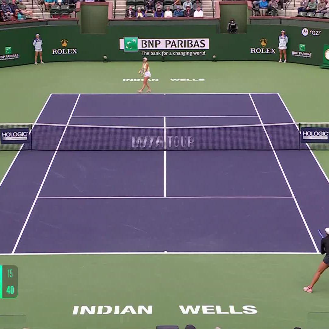 A storming start ⚡️ Madison Keys secures the first set over Bencic 6-1. #TennisParadise